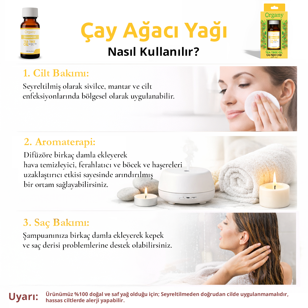 Çay Ağacı Yağı KULLANIM